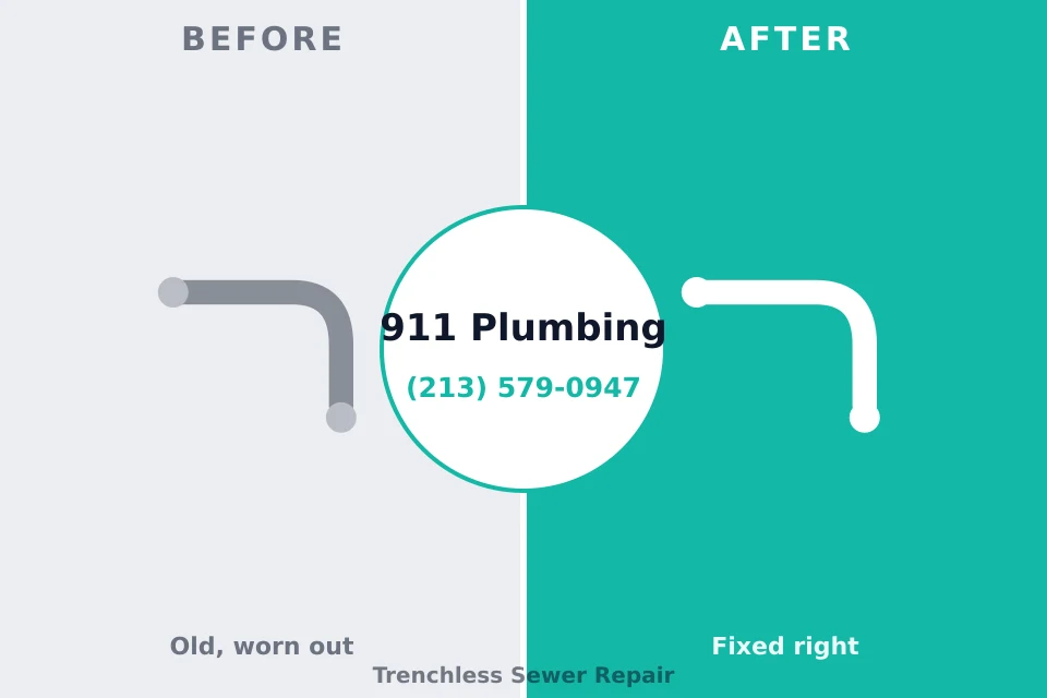Before and after: plumbing repair William Paterson University of New Jersey, NJ